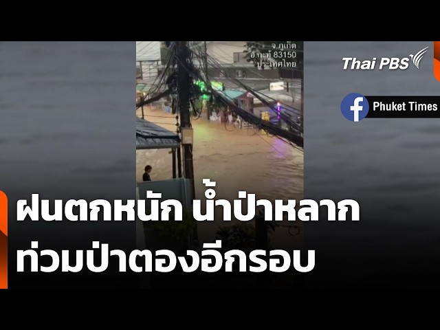 ฝนตกหนัก น้ำป่าหลากท่วมป่าตองอีกรอบ | วันใหม่ ไทยพีบีเอส | 29 ต.ค. 69