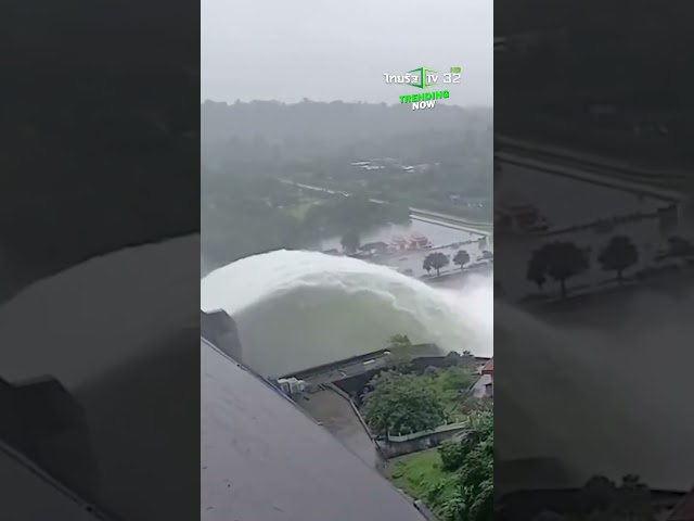 นครนายกวิกฤต! เขื่อนขุนด่านฯ ระดับน้ำพุ่งสูง เร่งระบายน้ำรับมือฝนตกหนัก