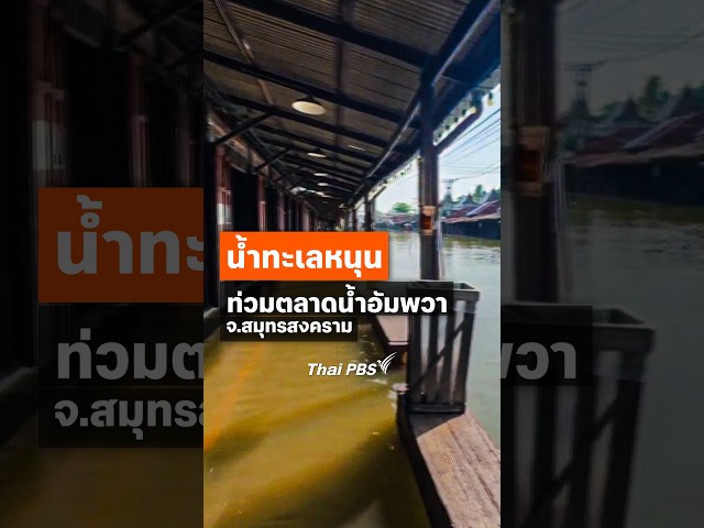 น้ำทะเลหนุนท่วม #ตลาดน้ำอัมพวา #ThaiPBS #วันใหม่ไทยพีบีเอส (29 ต.ค. 69)